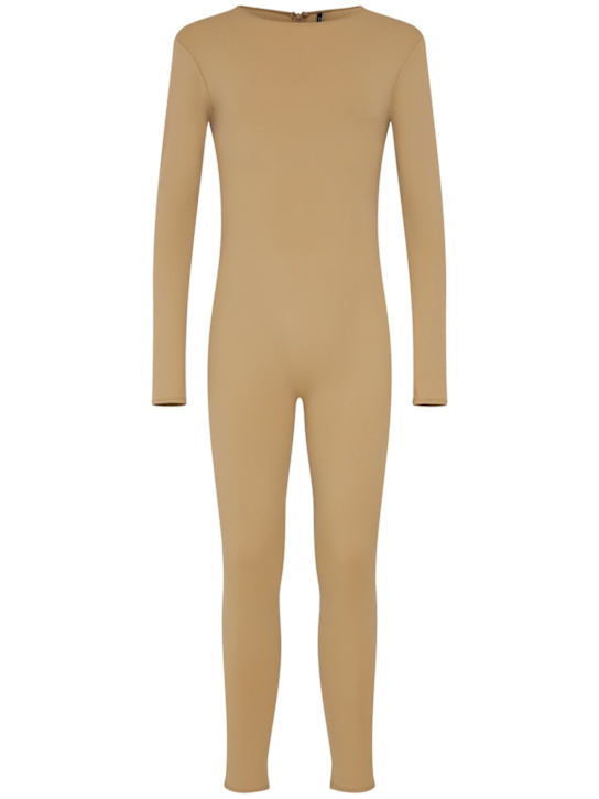 Entire Studios: Long sleeve nylon jumpsuit - Cork - men_0 | Luisa Via Roma