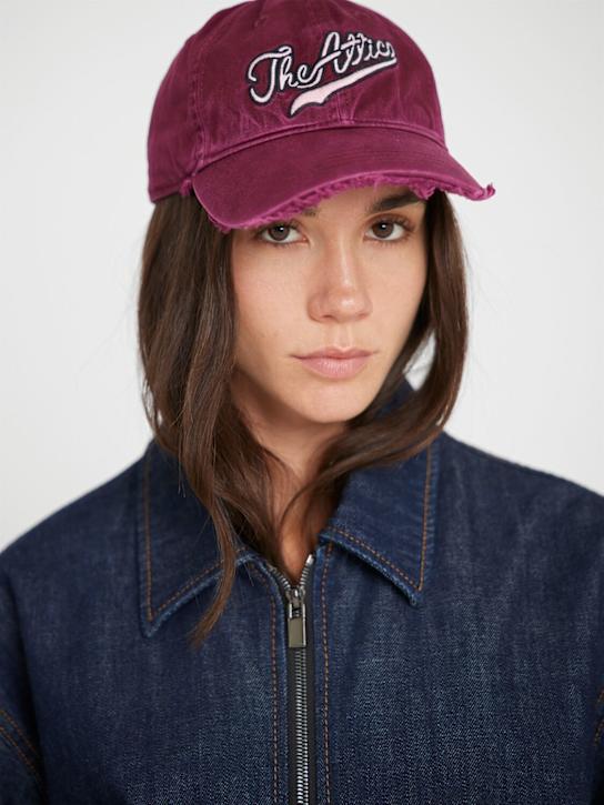 The Attico: Logo cotton baseball cap - women_1 | Luisa Via Roma