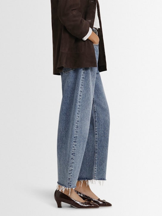 Valentino Garavani: Bowow クロコエンボスレザーパンプス 45mm - women_1 | Luisa Via Roma