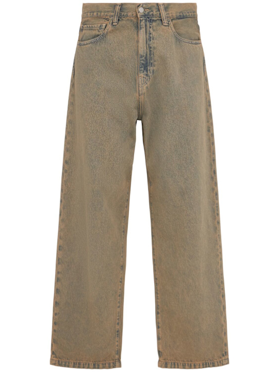 Carhartt WIP: Landon Smithtown denim pants - Blue/Leather - men_0 | Luisa Via Roma
