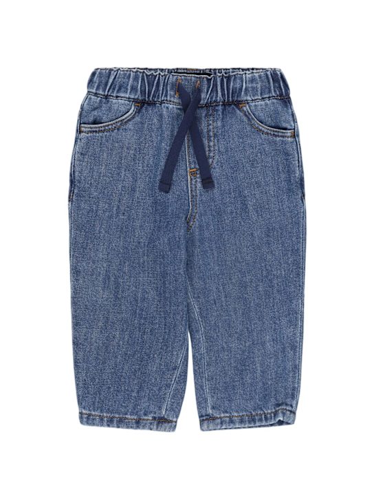 Dolce&Gabbana: Stretch cotton jeans - ブルー - kids-boys_0 | Luisa Via Roma