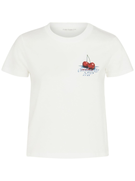 Carhartt WIP: Jake Garcia organic cotton t-shirt - White - women_0 | Luisa Via Roma