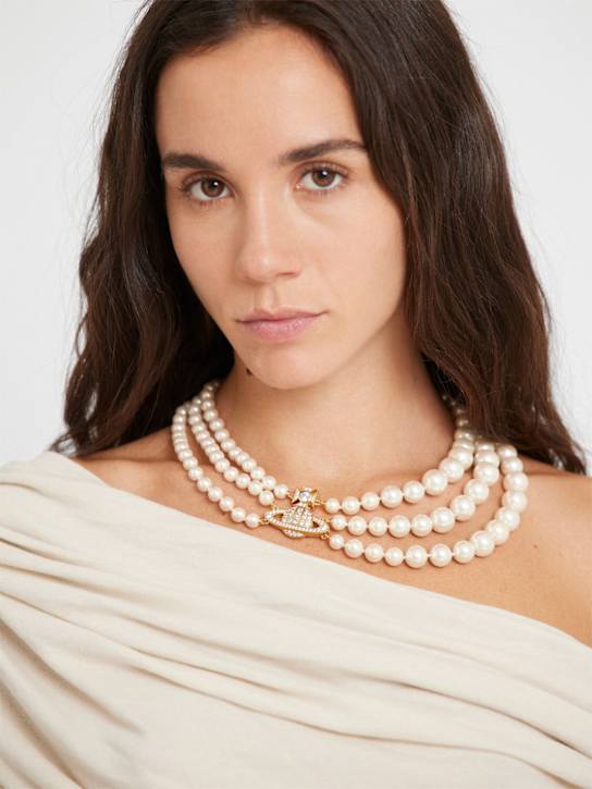 Vivienne Westwood: Graziella人造珍珠项链 - women_1 | Luisa Via Roma