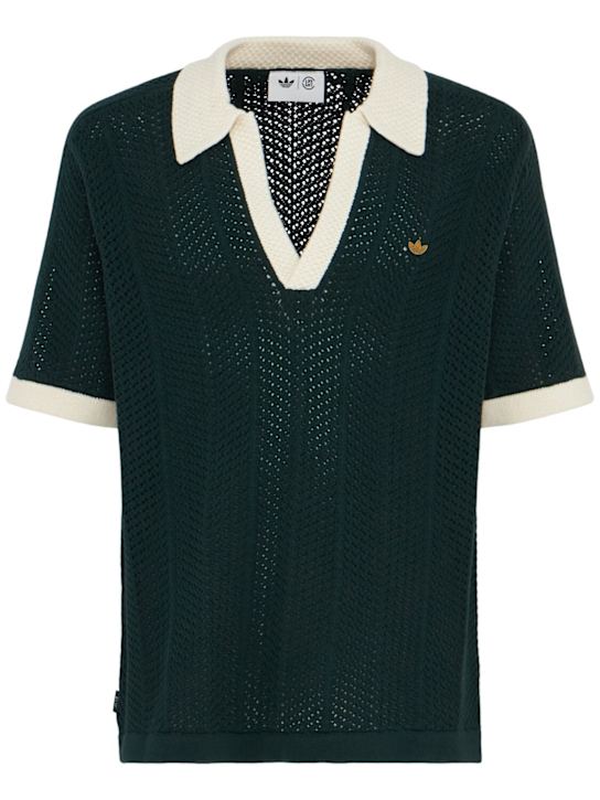 adidas Originals: Clot short sleeve polo - men_0 | Luisa Via Roma