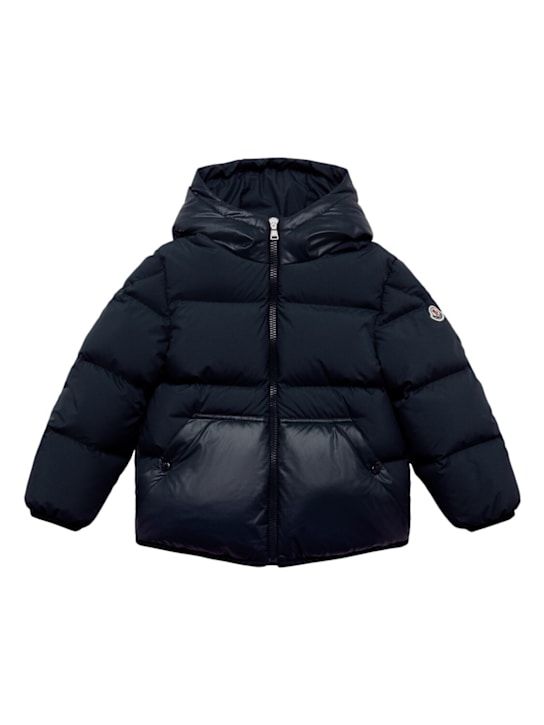 Moncler: Barin tech down jacket - Navy - kids-boys_0 | Luisa Via Roma