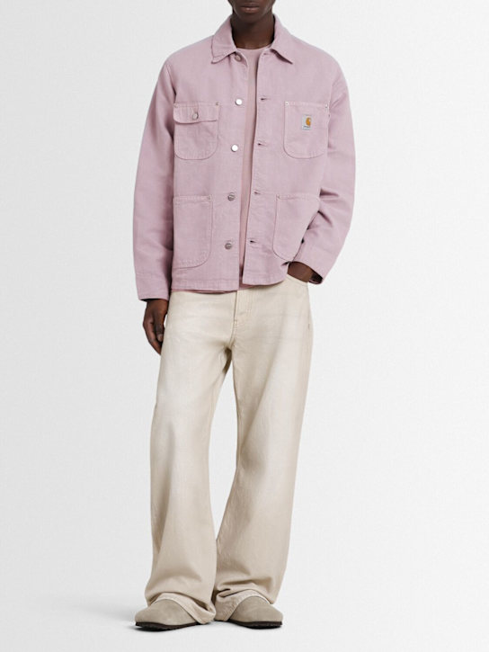 Carhartt WIP: Walter Chore casual jacket - Pink Fog - men_1 | Luisa Via Roma