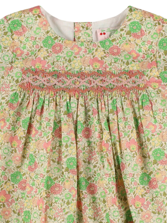 Bonpoint: Floral printed cotton dress - マルチカラー - kids-girls_1 | Luisa Via Roma