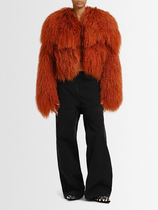 The Attico: Mongolian fur short coat - ラスト - women_1 | Luisa Via Roma