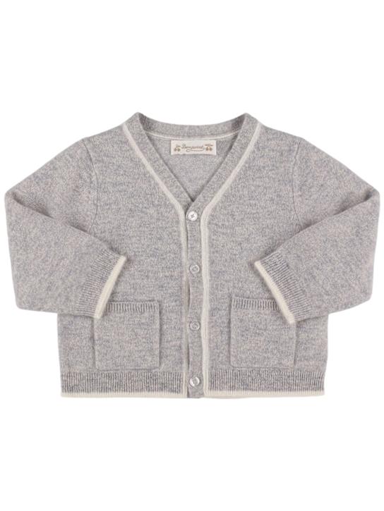 Bonpoint: Knit cardigan - グレー - kids-boys_0 | Luisa Via Roma