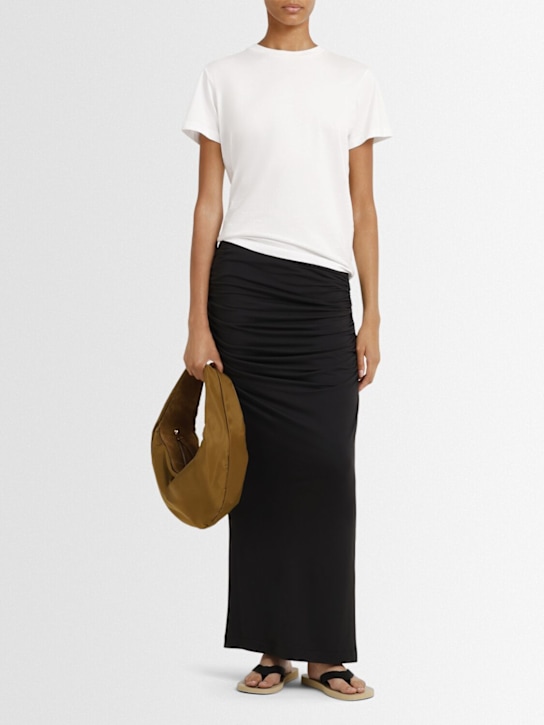 Entire Studios: Surge long skirt - Black - women_1 | Luisa Via Roma