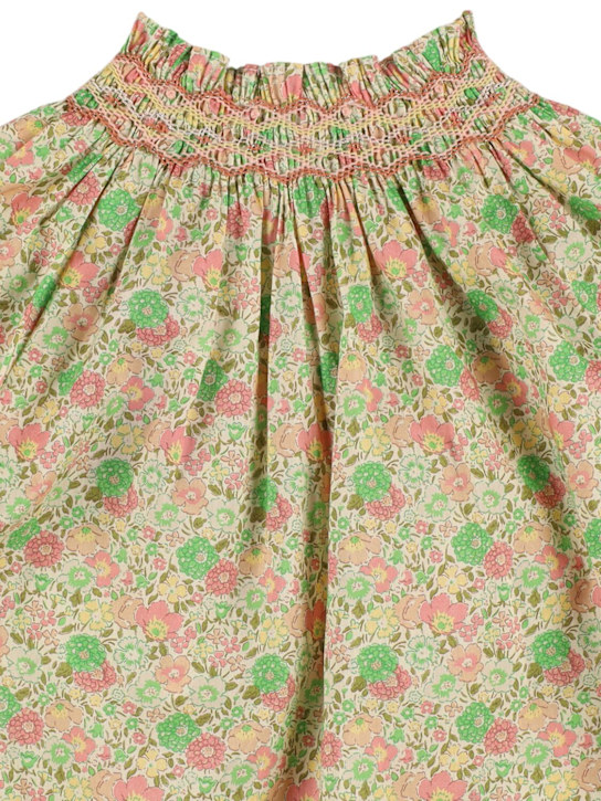 Bonpoint: Floral printed cotton shirt - マルチカラー - kids-girls_1 | Luisa Via Roma