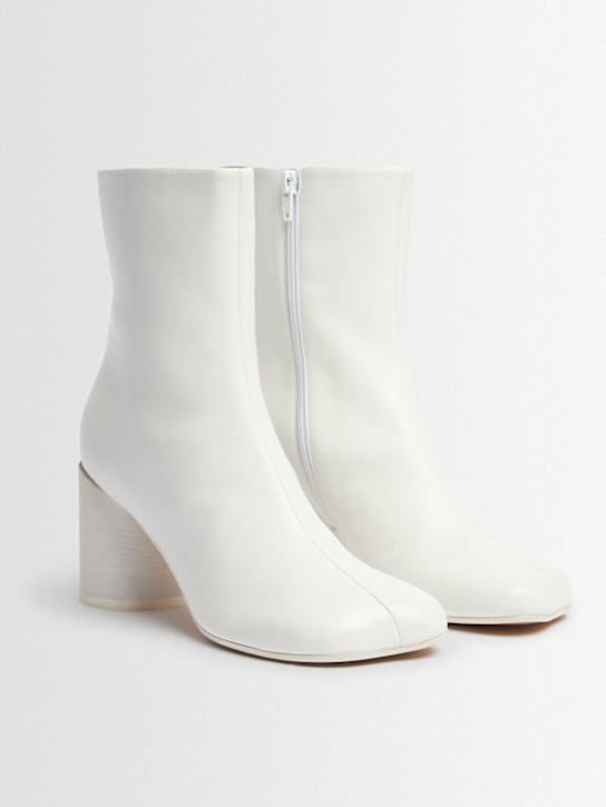 MM6 Maison Margiela: 70mm Anatomic nappa leather ankle boots - women_1 | Luisa Via Roma