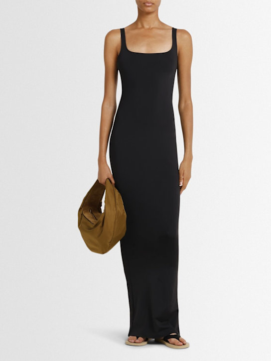 Entire Studios: Square neck maxi dress - Black - women_1 | Luisa Via Roma