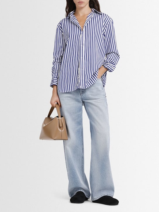 Polo Ralph Lauren: Camicia in popeline di cotone a righe - women_1 | Luisa Via Roma