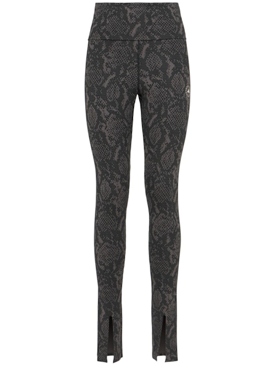 adidas By Stella McCartney: Training Rolltop slit cuff leggings - women_0 | Luisa Via Roma