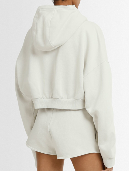 Cropped full-zip hoodie - Entire Studios - Women  | Luisaviaroma