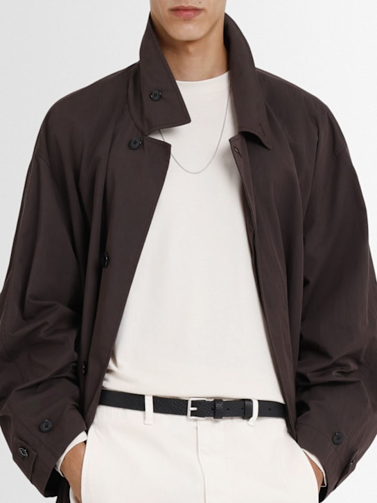 Lemaire: 25mm Reversible leather belt - men_1 | Luisa Via Roma