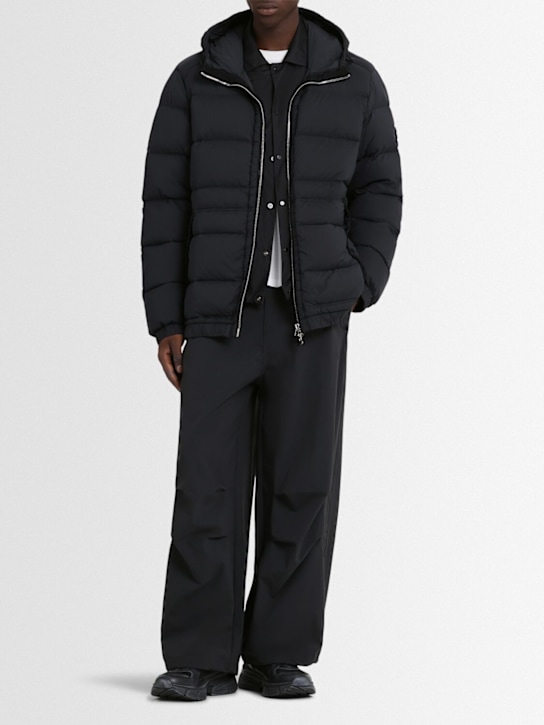 Stone Island: Nylon down jacket - Black - men_1 | Luisa Via Roma