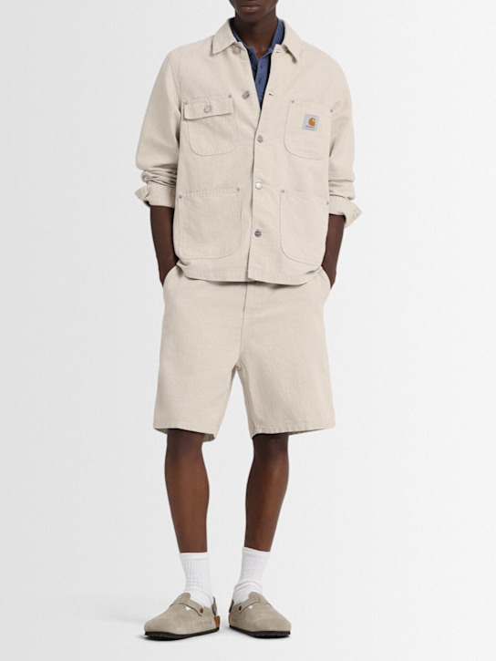 Carhartt WIP: Walter Chore casual jacket - Natural - men_1 | Luisa Via Roma