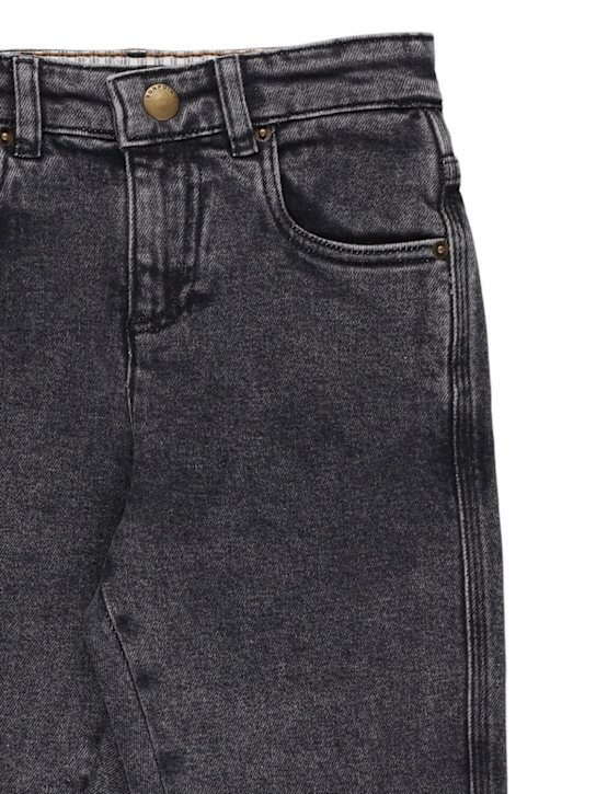 Bonpoint: Stretch cotton jeans - ブラック - kids-girls_1 | Luisa Via Roma