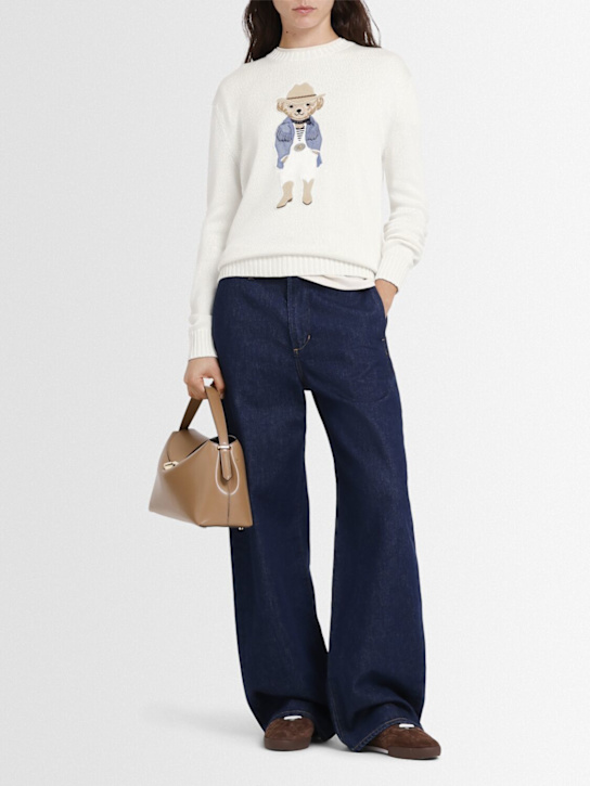Ralph Lauren Collection: Bear silk long sleeve sweater - women_1 | Luisa Via Roma