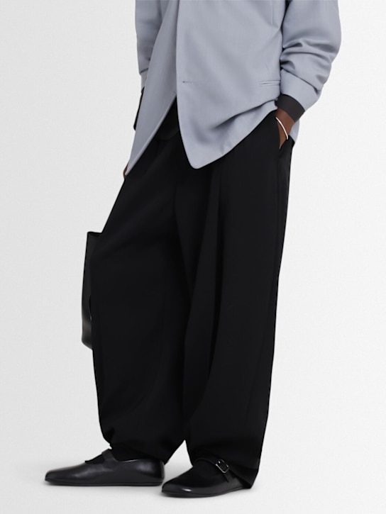 Marsell: Appiedi smooth leather Mary Jane flats - Black - men_1 | Luisa Via Roma