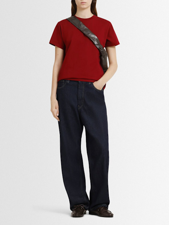 Carhartt WIP: Brandon cotton wide leg jeans - Blue - women_1 | Luisa Via Roma