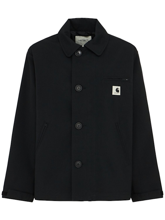 Carhartt WIP: Barnett nylon casual jacket - Black - women_0 | Luisa Via Roma