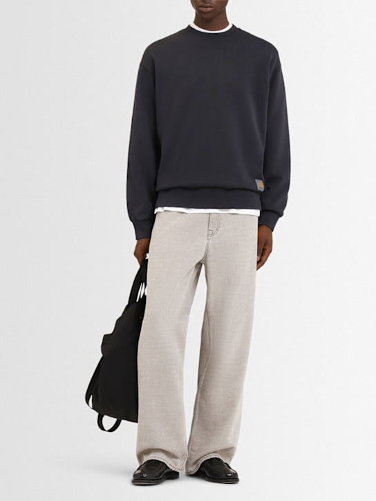 Carhartt WIP: Hudson crewneck sweatshirt - Black - men_1 | Luisa Via Roma