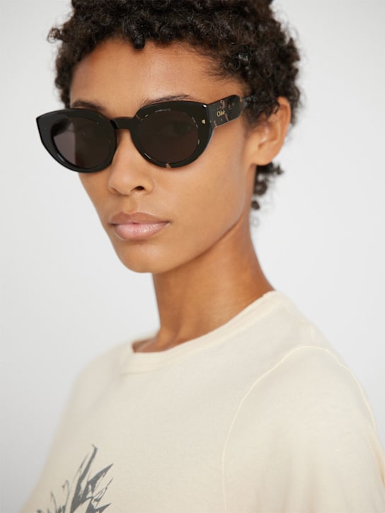 Chloé: Round acetate sunglasses - women_1 | Luisa Via Roma