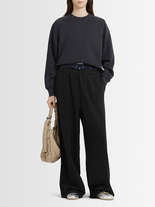 Carhartt WIP: Hudson crewneck cotton sweatshirt - Black - women_1 | Luisa Via Roma