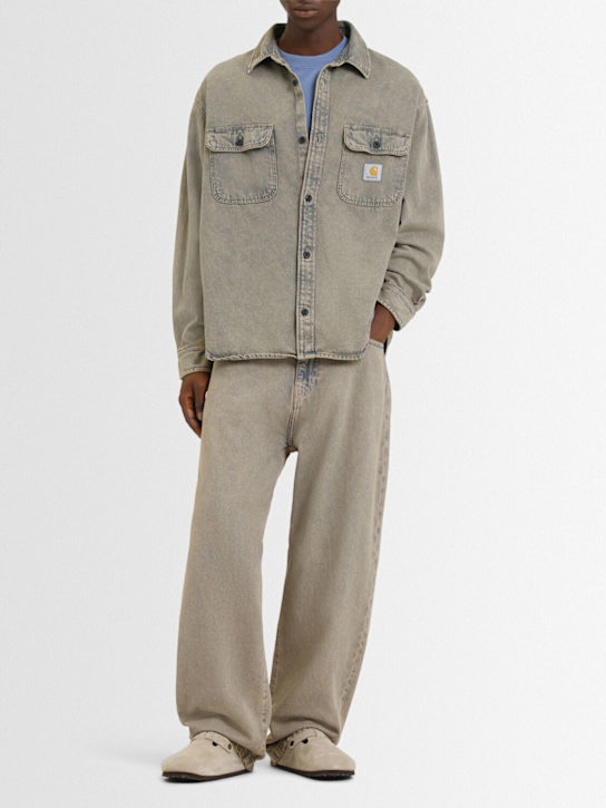 Carhartt WIP: Tigan shirt jacket - Blue/Leathr - men_1 | Luisa Via Roma