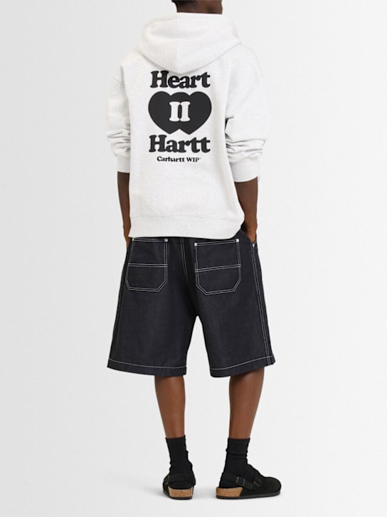 Carhartt WIP: Hooded Heart II Hartt zip-up sweatshirt - men_1 | Luisa Via Roma