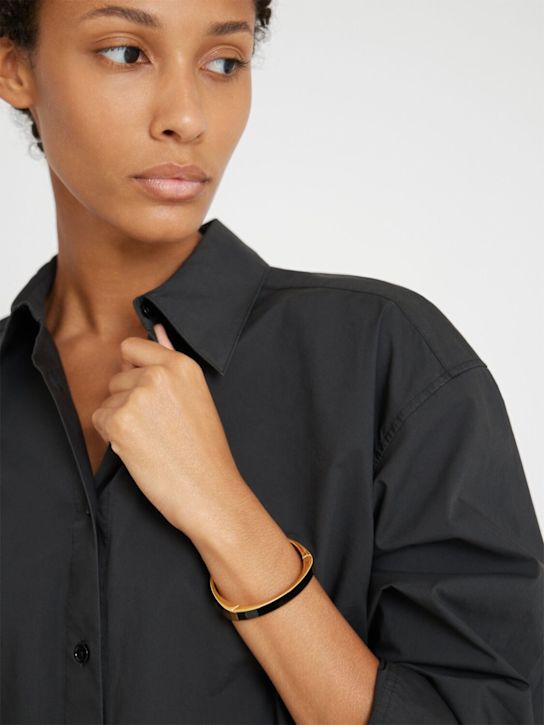Toteme: Signature bracelet - Black/Gold - women_1 | Luisa Via Roma