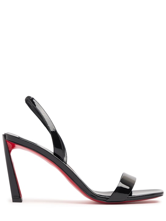 Christian Louboutin: 85mm Condora patent leather sandals - women_0 | Luisa Via Roma