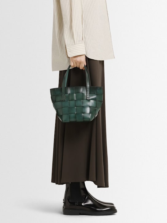 Tod's: 20mm Brushed leather ankle boots - women_1 | Luisa Via Roma