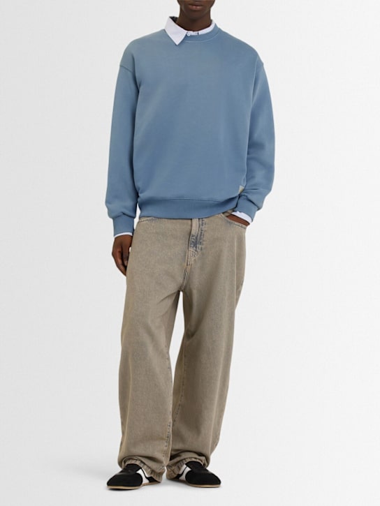Carhartt WIP: Hudson crewneck sweatshirt - Sorrent Blue - men_1 | Luisa Via Roma