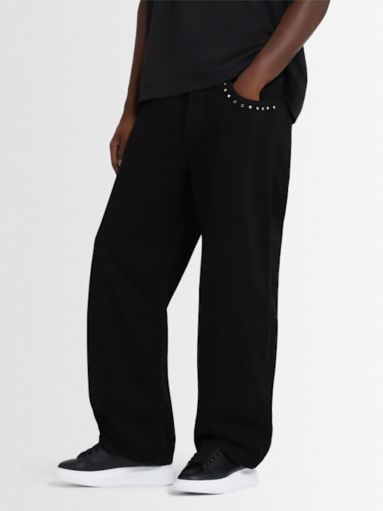 McQueen: Oversized leather sneakers - men_1 | Luisa Via Roma