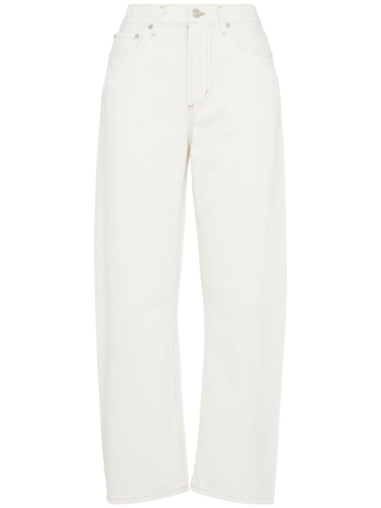 CITIZENS OF HUMANITY: Miro mid rise denim wide jeans - White - women_0 | Luisa Via Roma