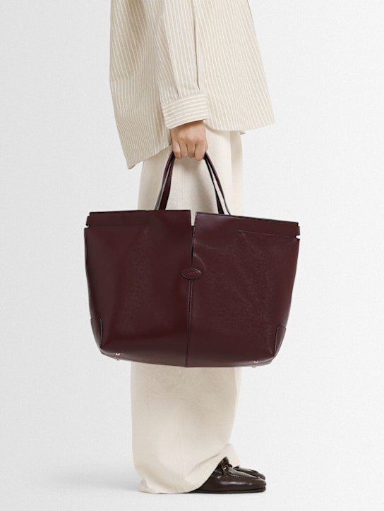 Tod's: Medium DBM leather shopping bag - women_1 | Luisa Via Roma