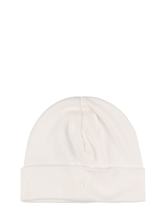 Bonpoint: Hat, mittens, toy & body oil set - ホワイト - kids-boys_1 | Luisa Via Roma