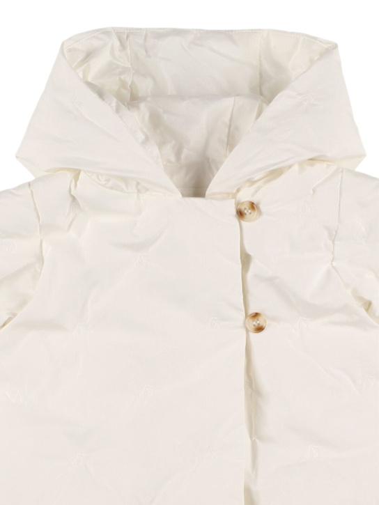 Bonpoint: Naissan cotton jacket - White - kids-girls_1 | Luisa Via Roma