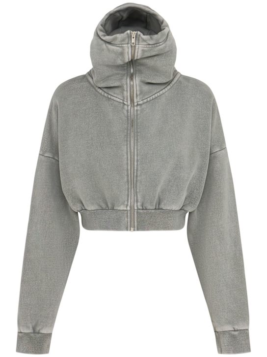 Entire Studios: Cropped full-zip hoodie - women_0 | Luisa Via Roma