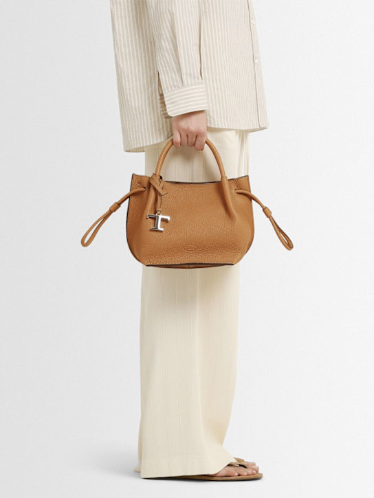 Tod's: Small Buz leather top handle bag - women_1 | Luisa Via Roma