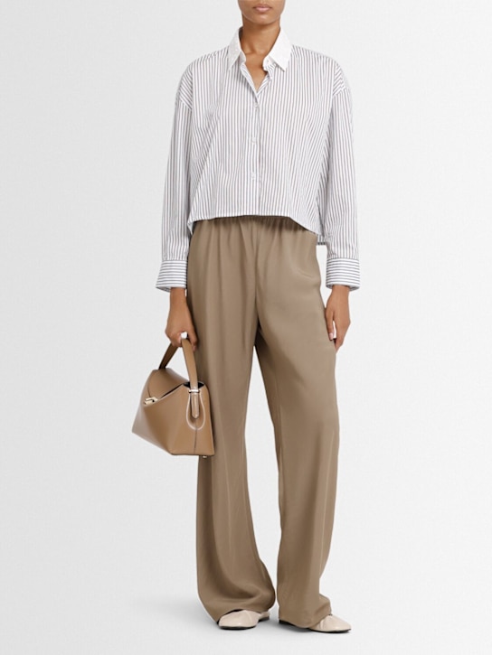 Cordera: Striped woven cotton shirt - women_1 | Luisa Via Roma