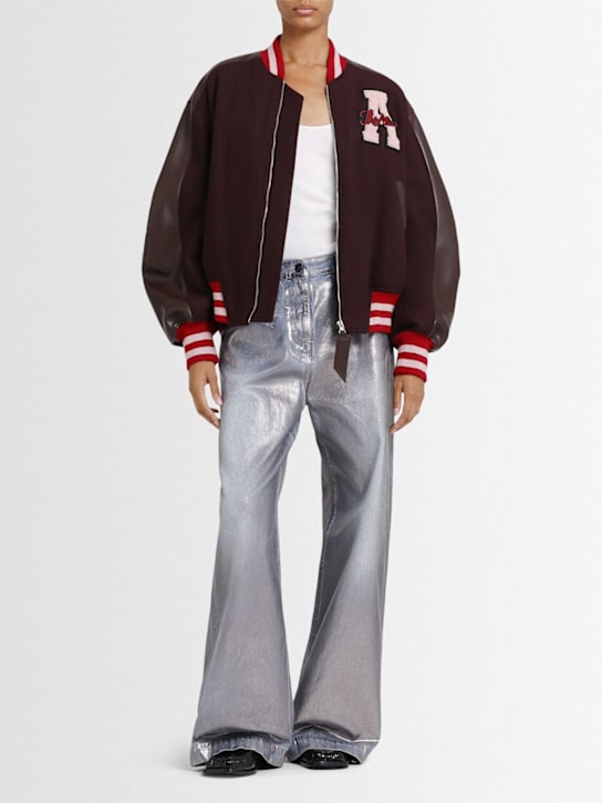 The Attico: Virgin wool blend bomber jacket - women_1 | Luisa Via Roma