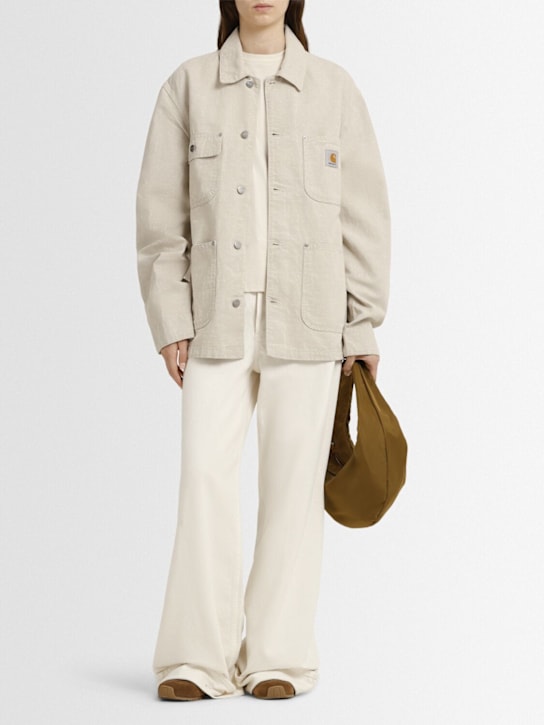 Carhartt WIP: Walter Chore casual jacket - Natural - women_1 | Luisa Via Roma