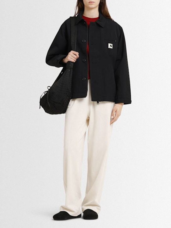Carhartt WIP: Barnett nylon casual jacket - Black - women_1 | Luisa Via Roma