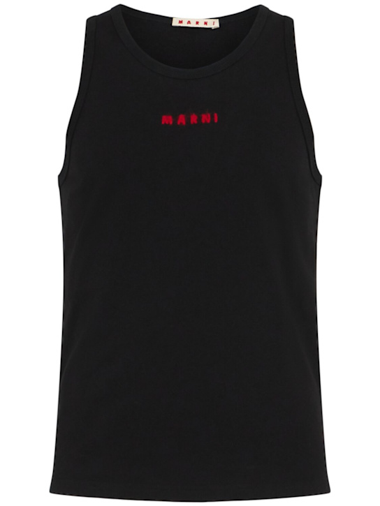 Marni: コットンフィットタンクトップ - men_0 | Luisa Via Roma
