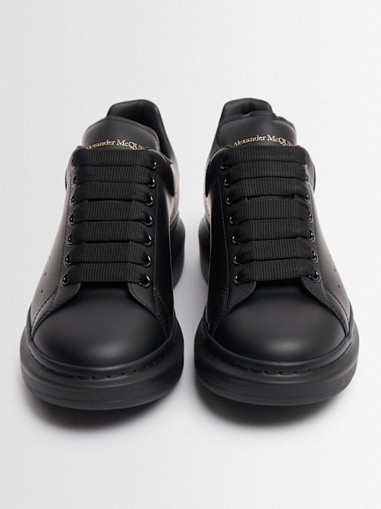 McQueen: Oversized leather sneakers - Black - men_1 | Luisa Via Roma
